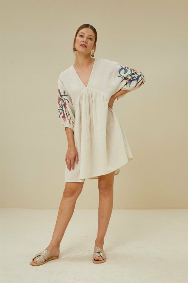 By-bar philou embroidery dress