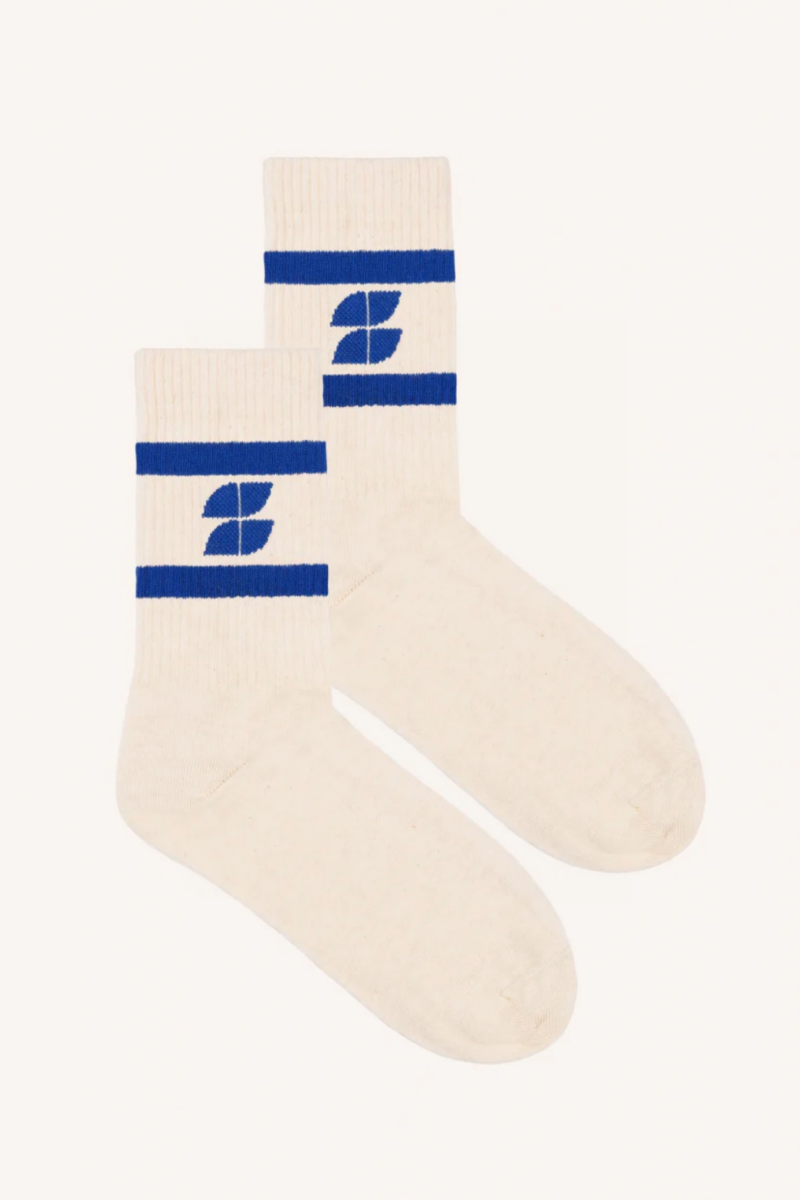 By-Bar Logo socks creme/blauw
