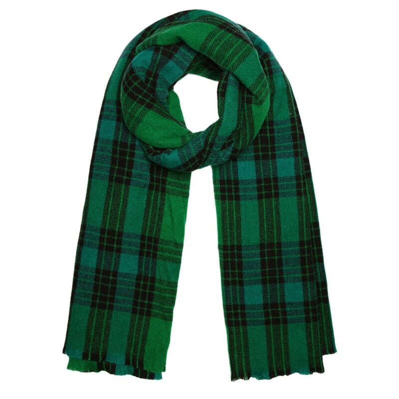 Sjaal blokken zwart/groen