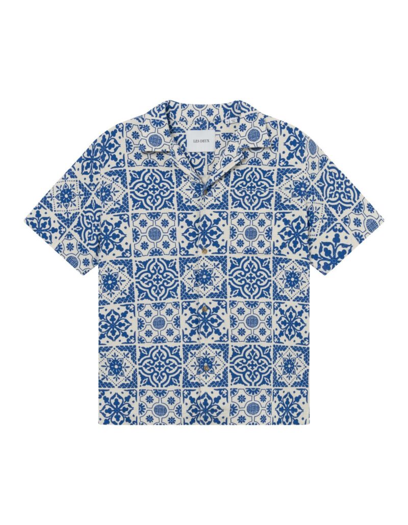 Les Deux Tile cotton ss shirt