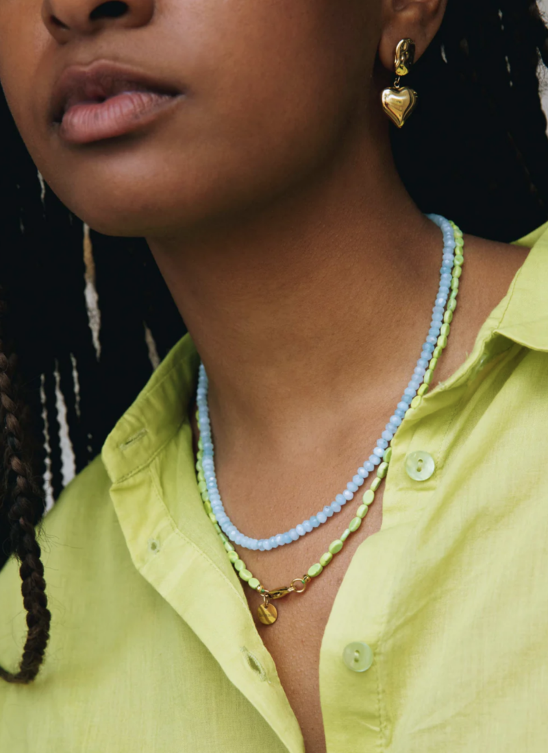 Bonnie Charlie lime necklace