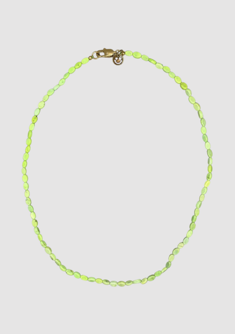 Bonnie Charlie lime necklace