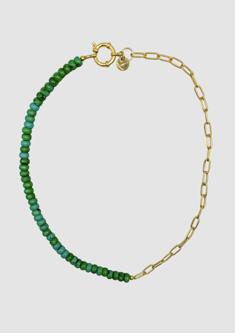 Bonnie Flint green necklace