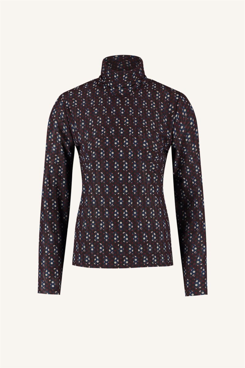 By- Bar Mesh paisley top