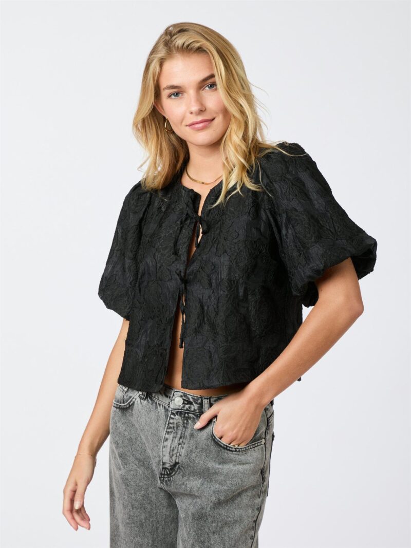 Neo Noir Aska jacquard blouse