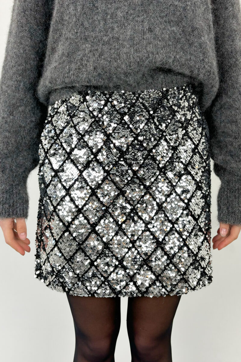 Co Couture Cubic sequin skirt