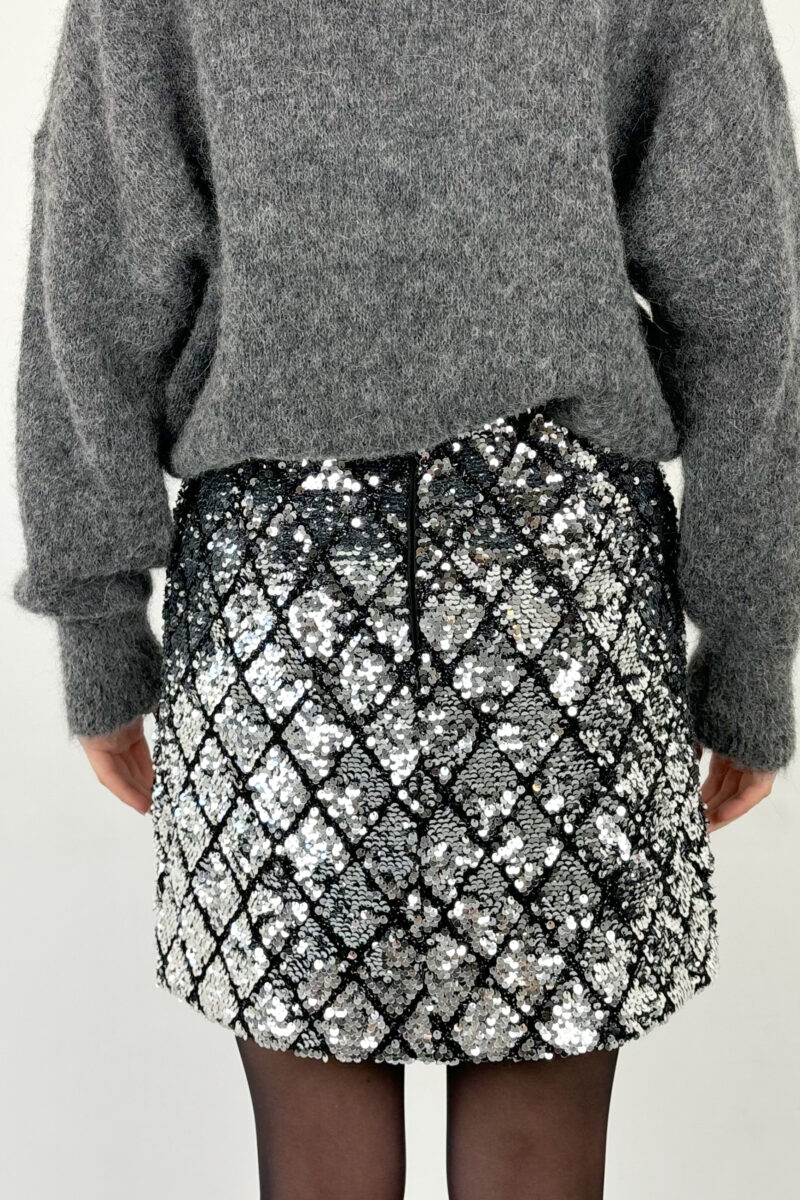 Co Couture Cubic sequin skirt