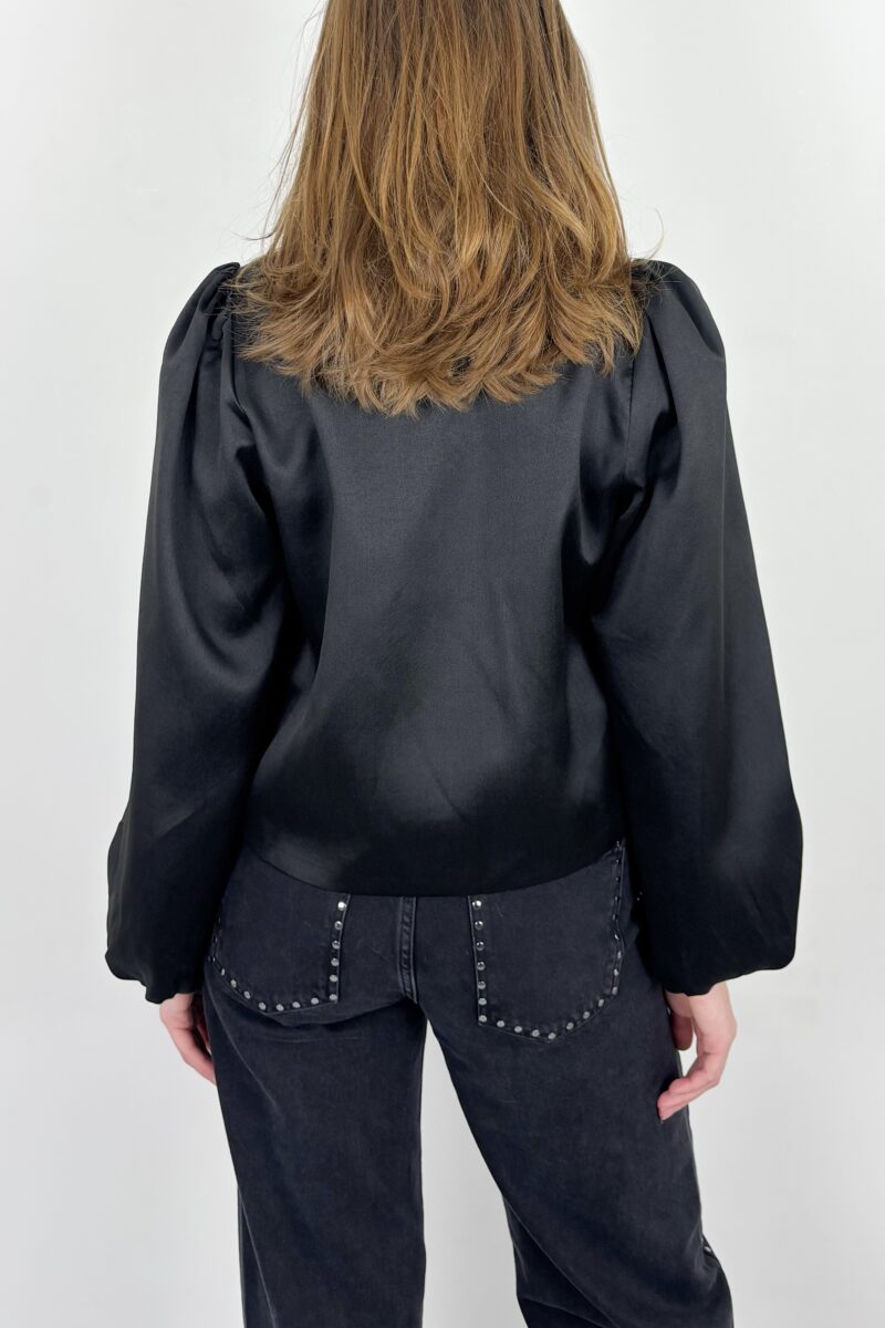 Neo Noir Daliska satin blouse