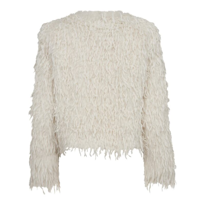 Co Couture feather faux fur