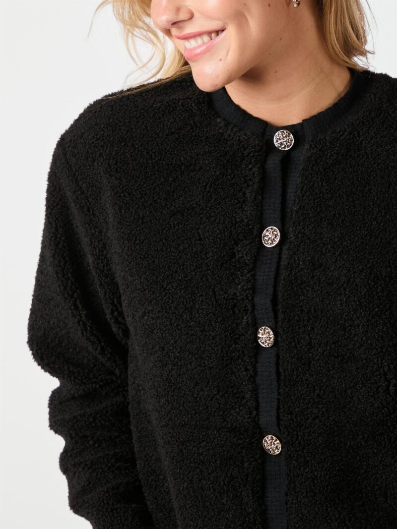 Neo Noir Limo fluffy cardigan