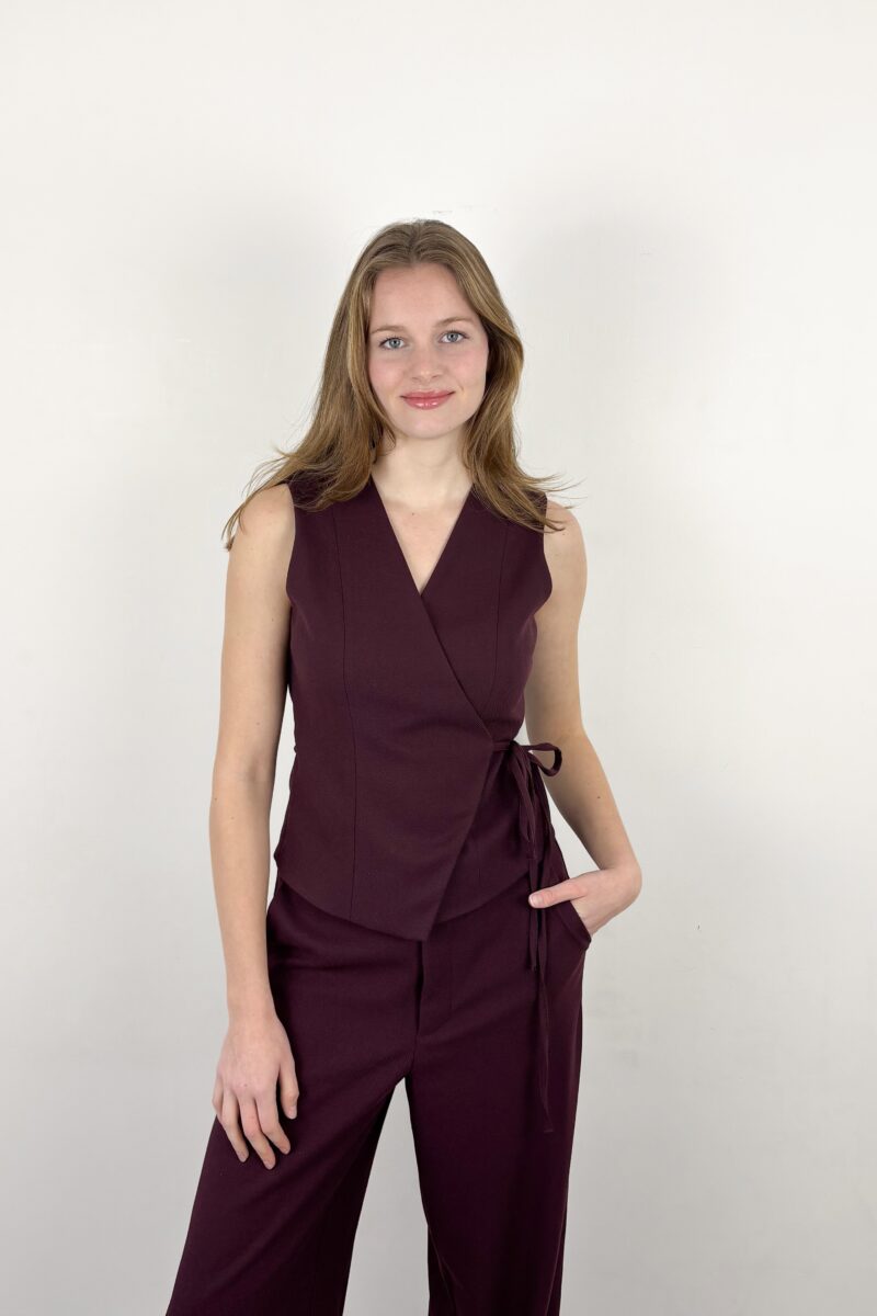 Neo Noir Samara wrap waistcoat