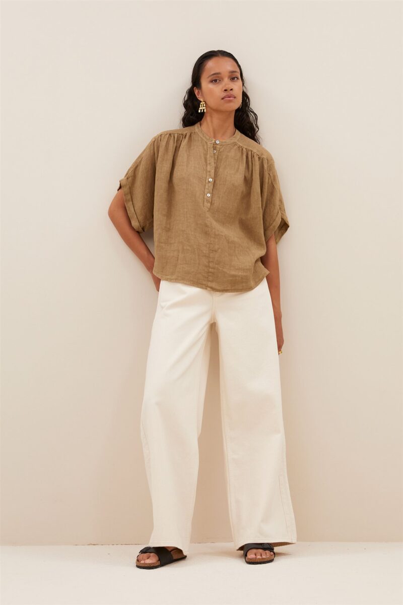 By-Bar Axel linen blouse