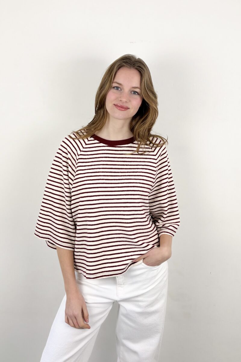 Co'Couture Erin stripe tee