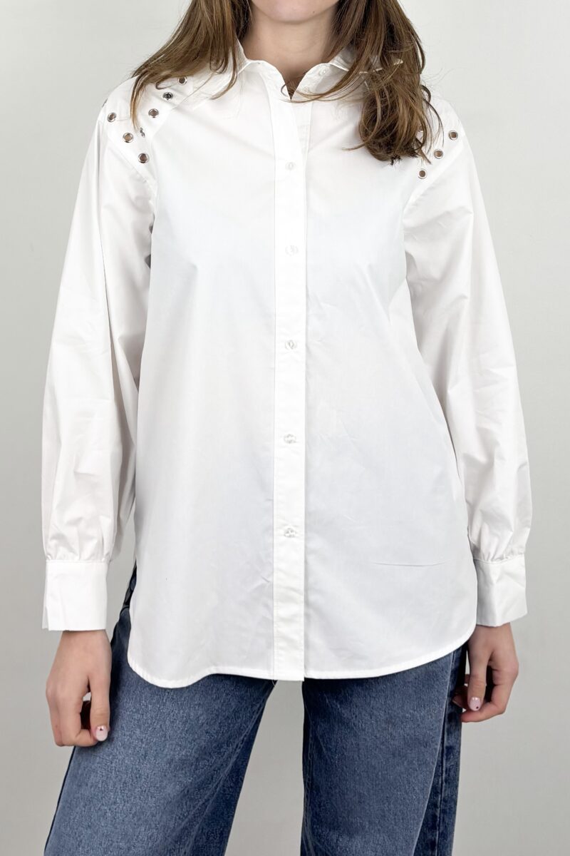 Co Couture Trina eyelet shirt