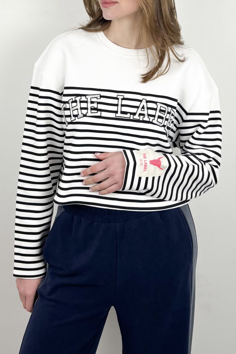 Alix knitted stripe sweater