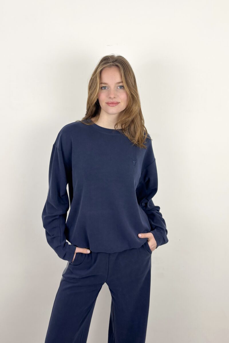 Alix knitted flowy fancy sweat