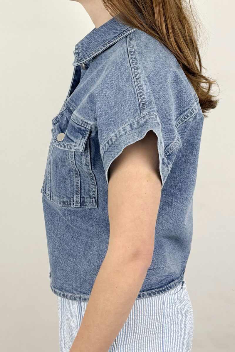 Msch Elida ada ss denim shirt