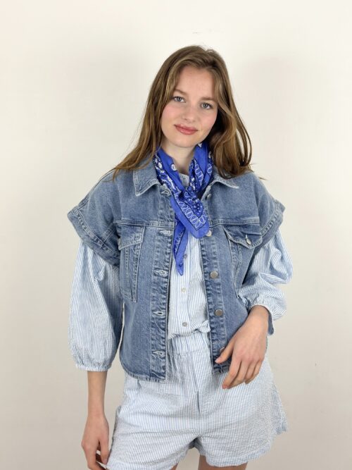 Msch Elida ada ss denim shirt