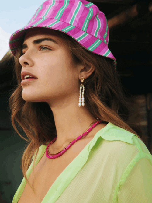 Bonnie Alix pink necklace