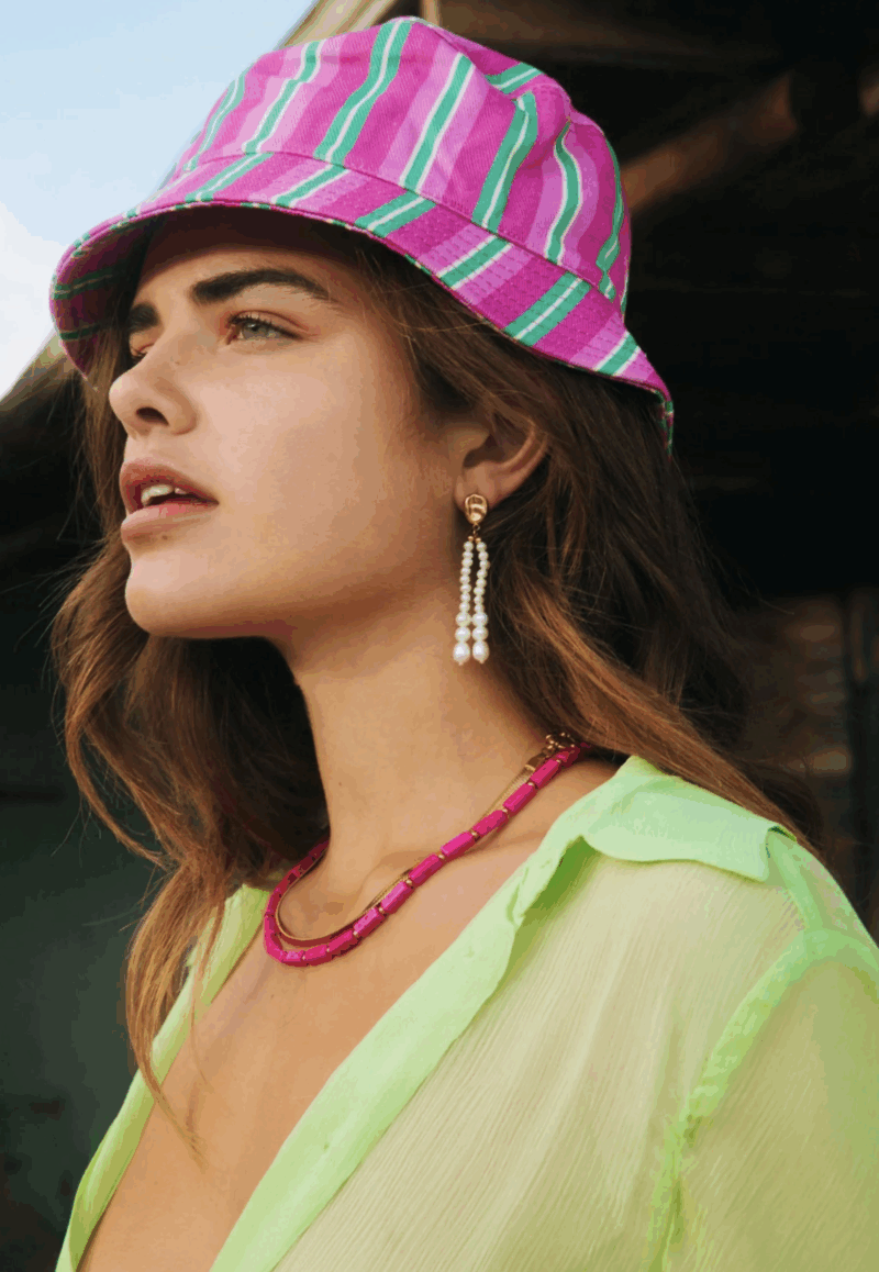 Bonnie Alix pink necklace