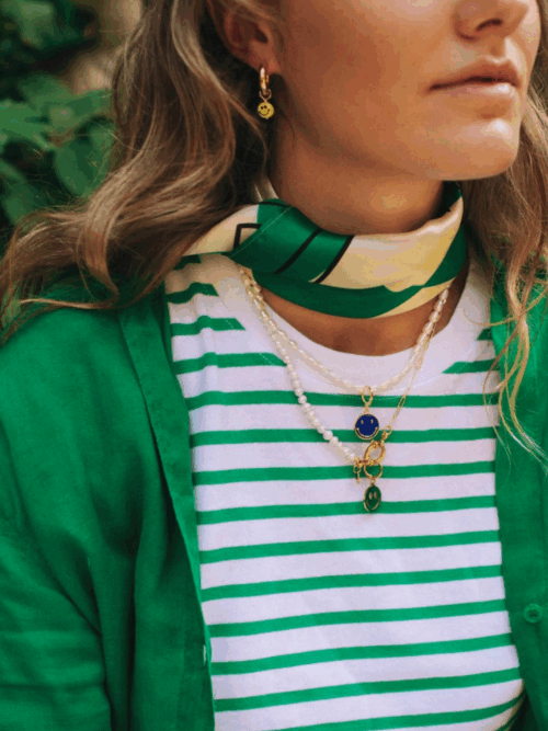 Bonnie Flint ketting parelgold