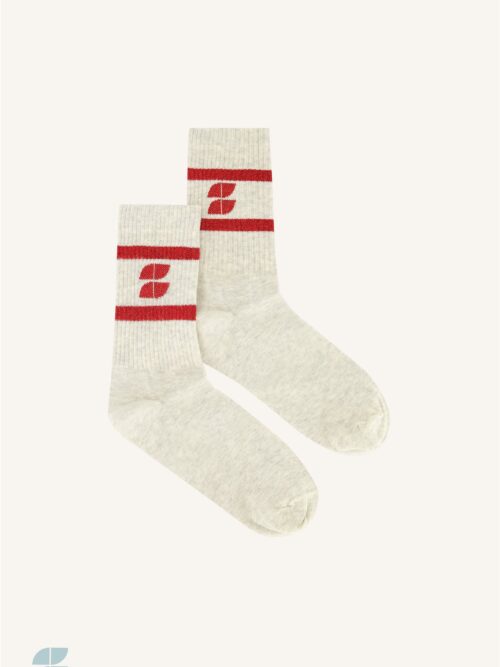 By-Bar logo sparkle grey socks