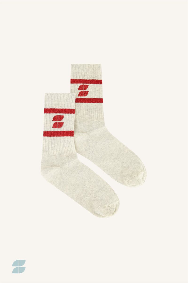By-Bar logo sparkle grey socks