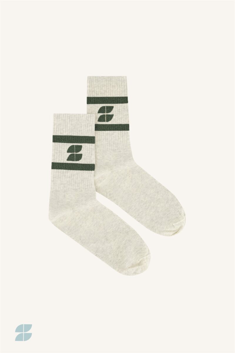 By-Bar logo sparkle grey socks