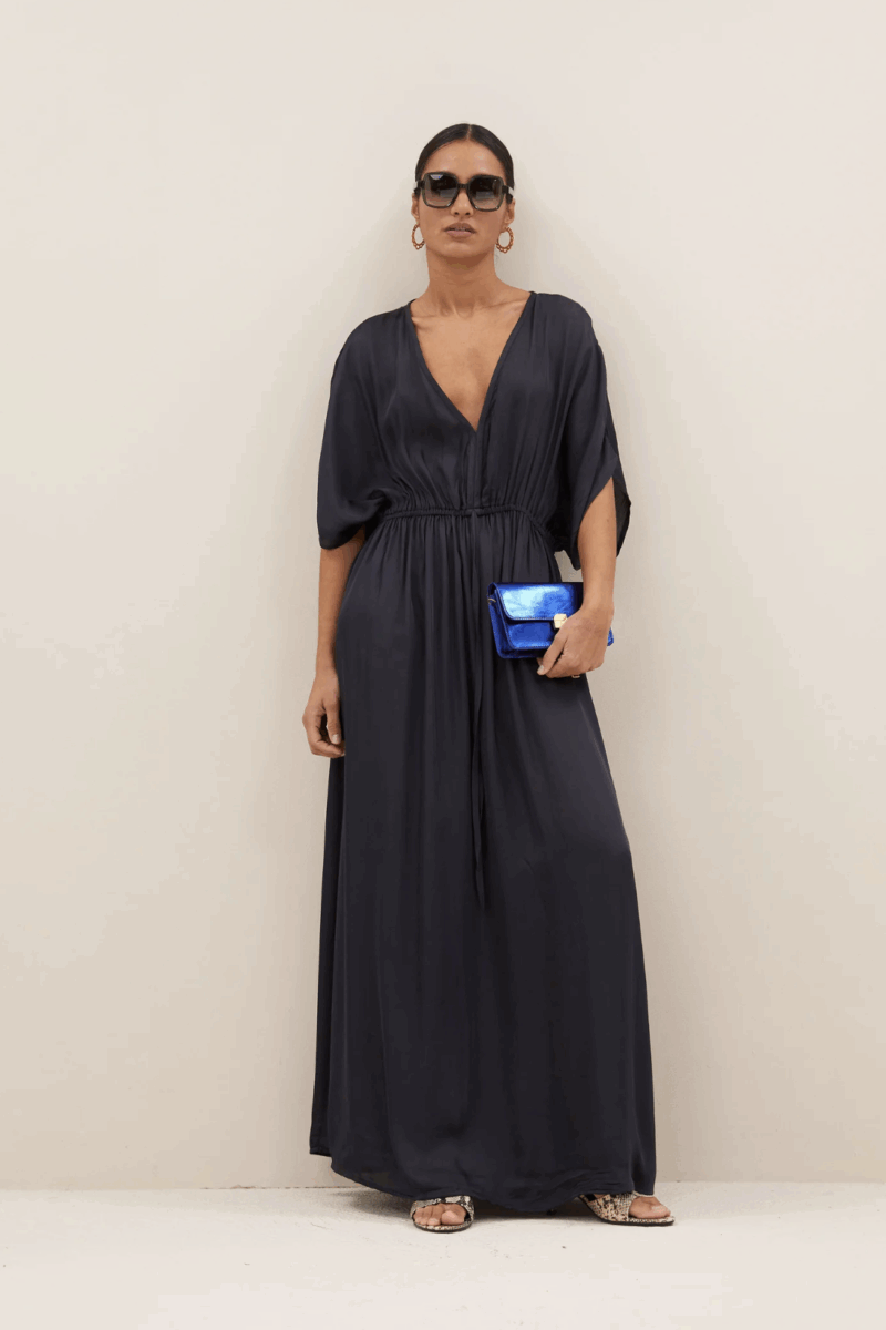 By-Bar long satin dress