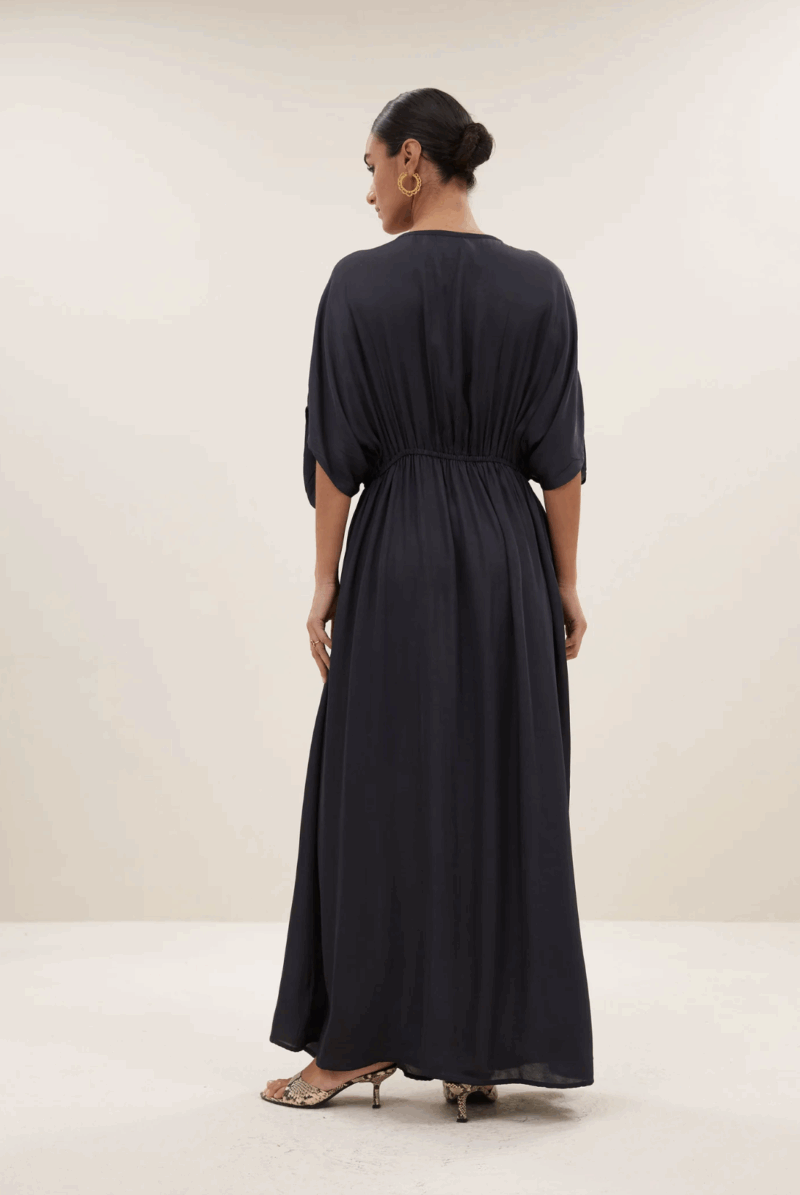 By-Bar long satin dress