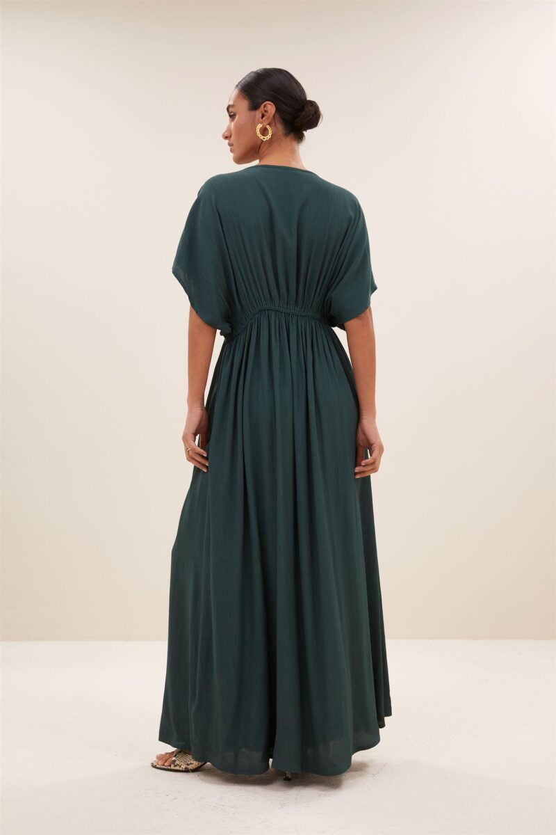 By-Bar long twill dress