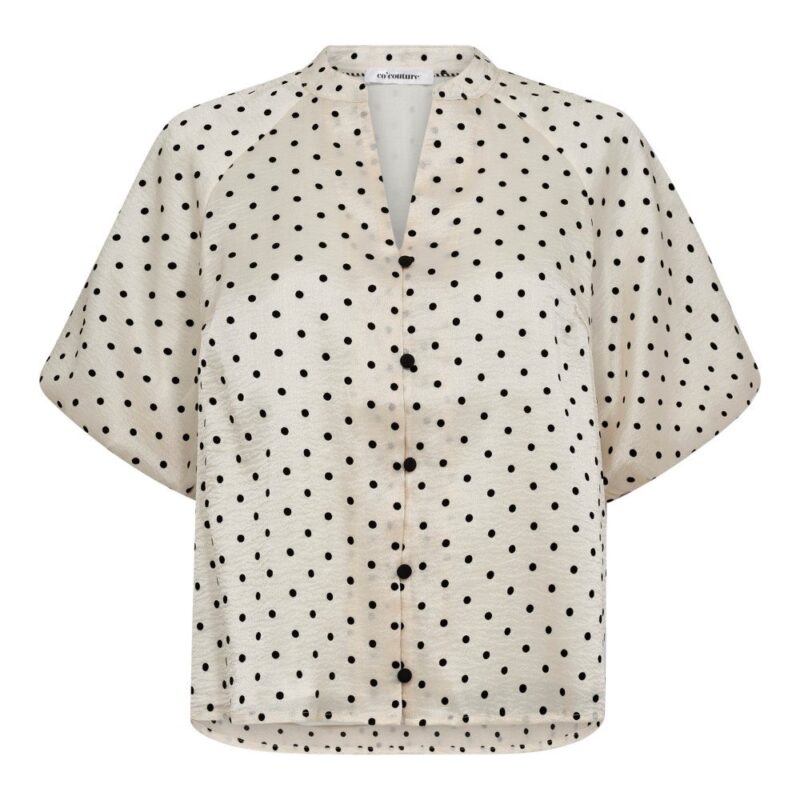 Co Couture Dilan dot blouse