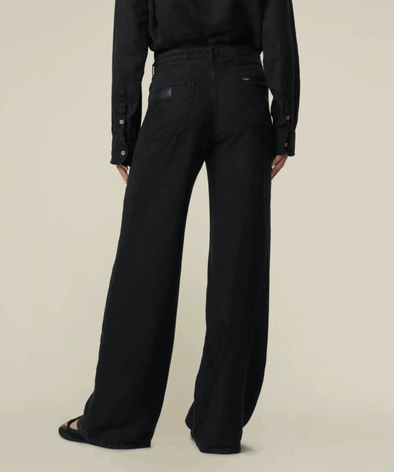 Lois Skater loose linnen black