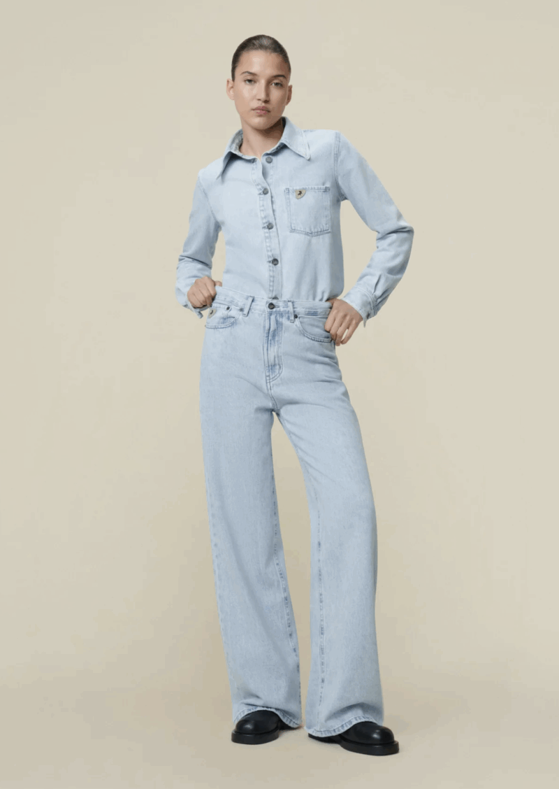 Lois Skater loose snow bleach