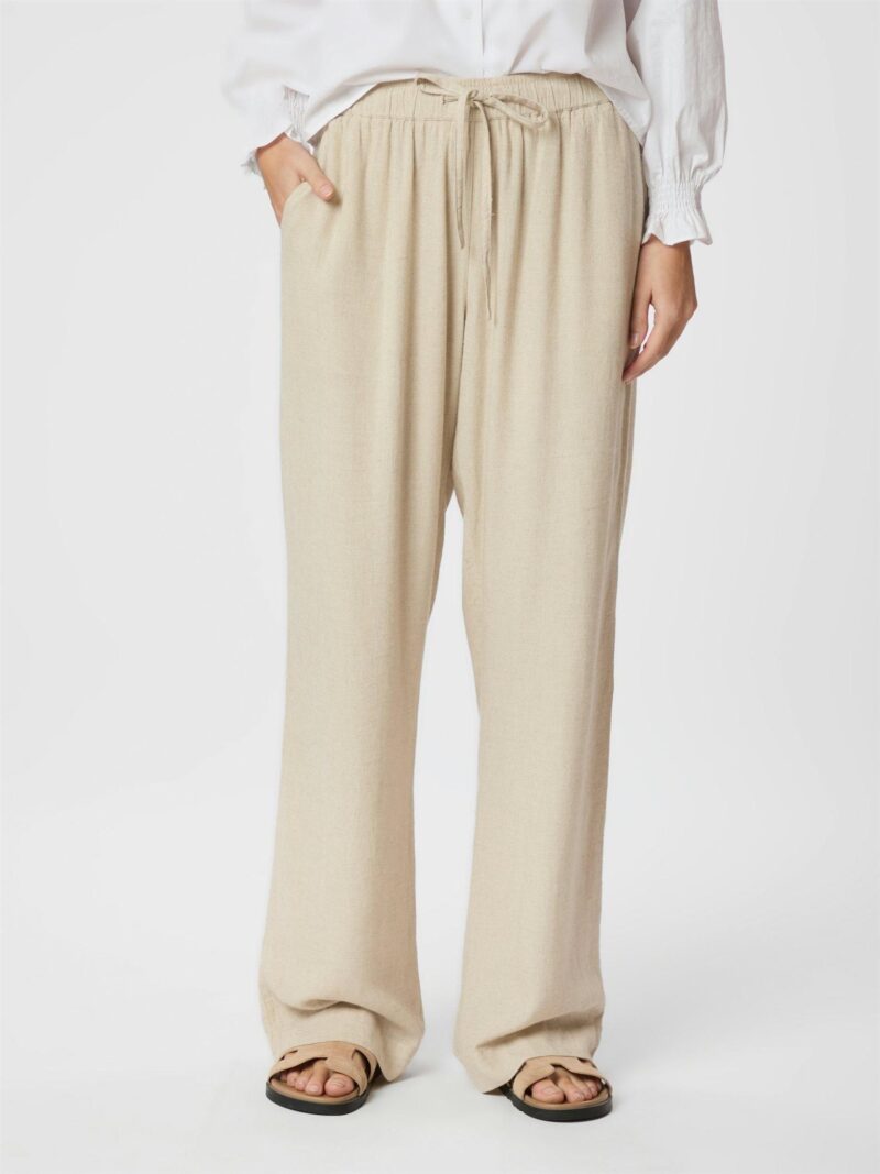 Neo Noir Sonar drap linen pant