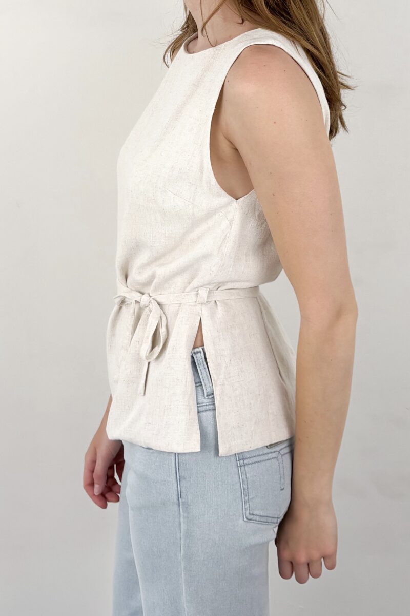 Neo Noir Nassa linen top