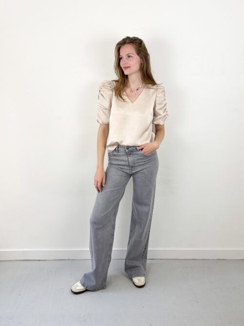 Neo Noir Elba sateen blouse