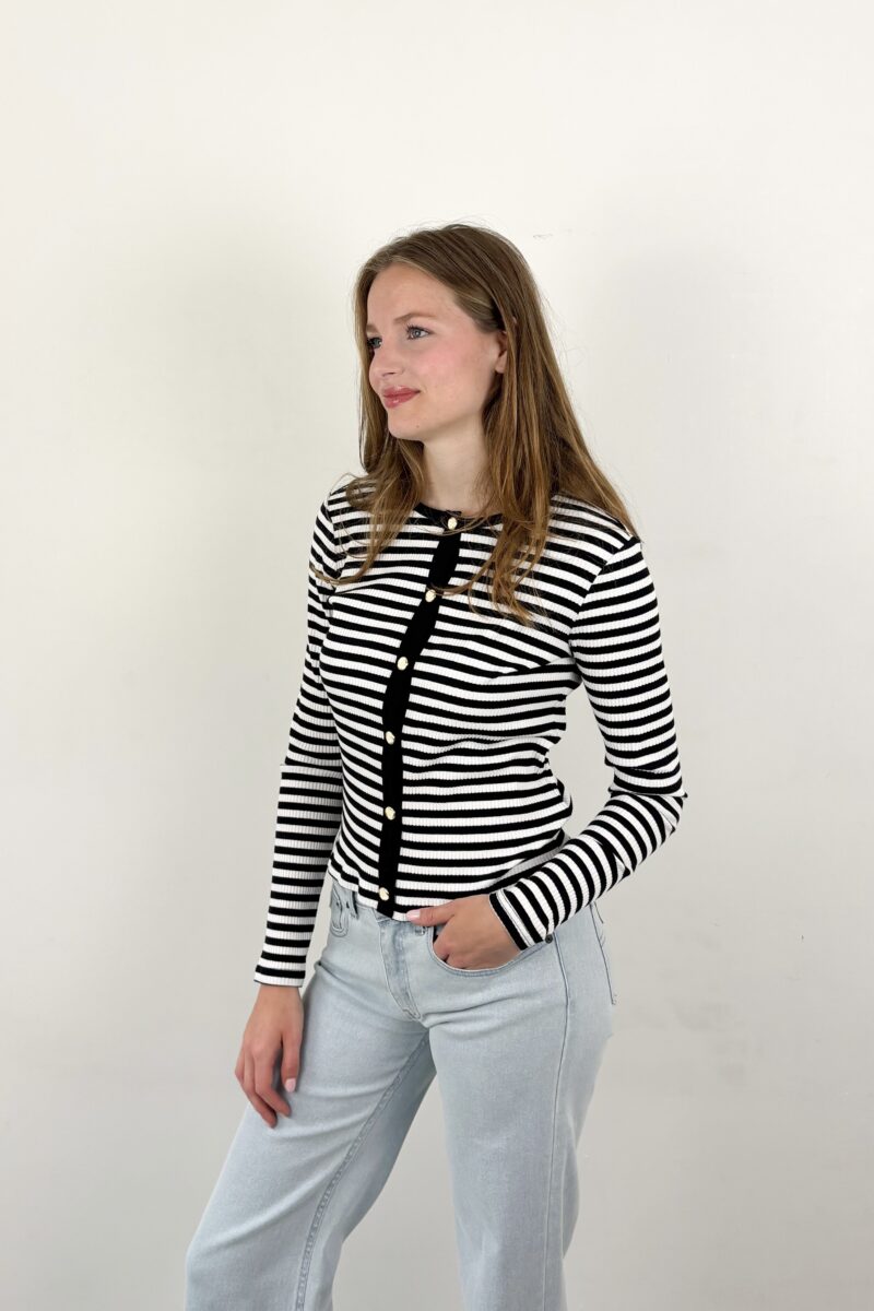 Haute Lamitie Rib striped card