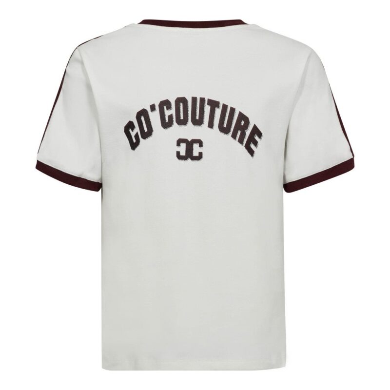Co'Couture Edge stripe v-tee