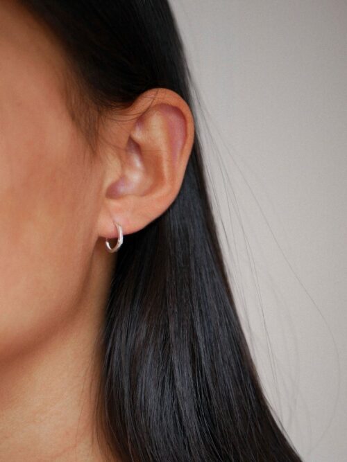 Enamel classic hoops