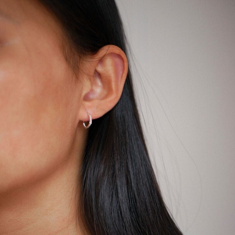 Enamel classic hoops