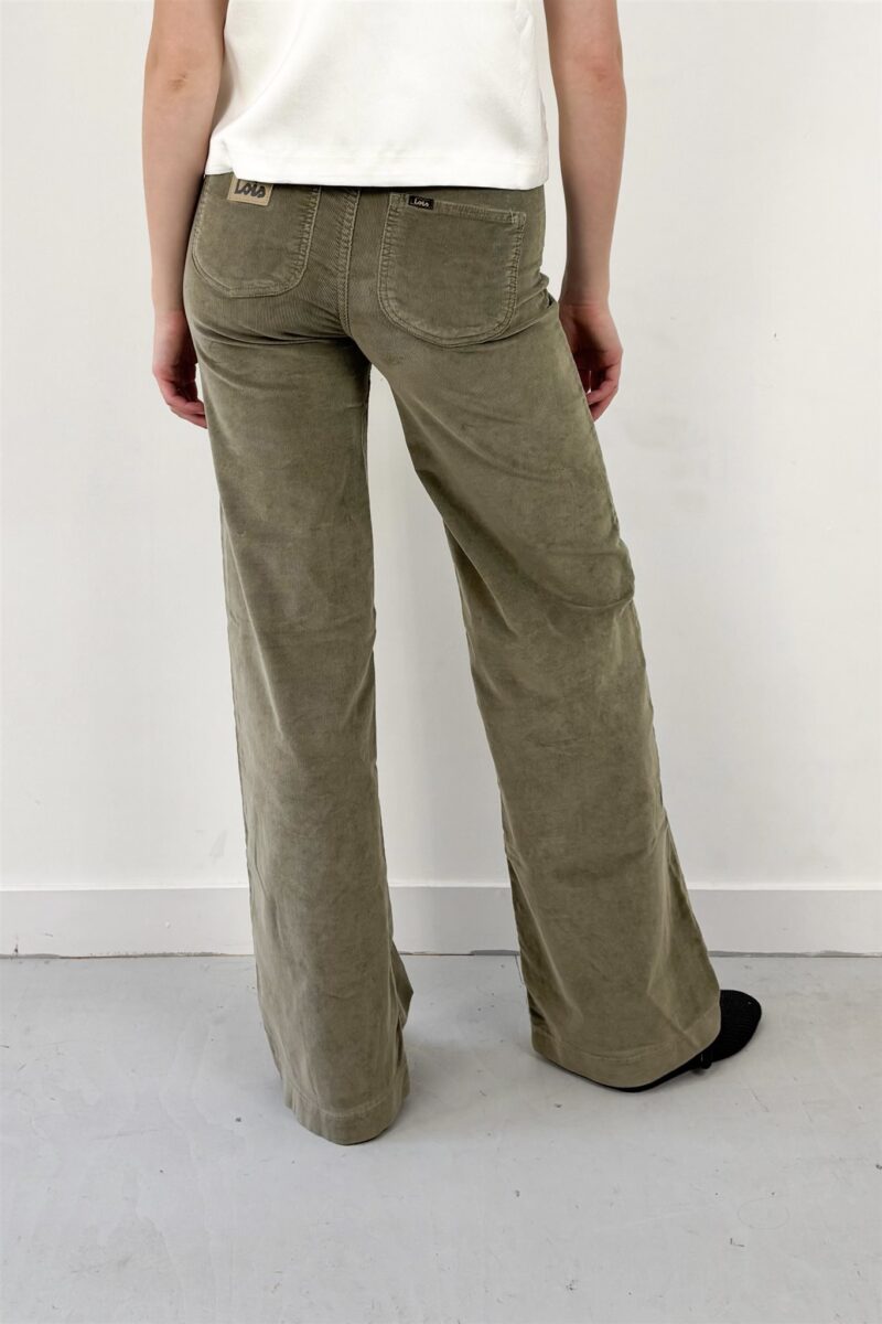 Lois Palazzo military olive
