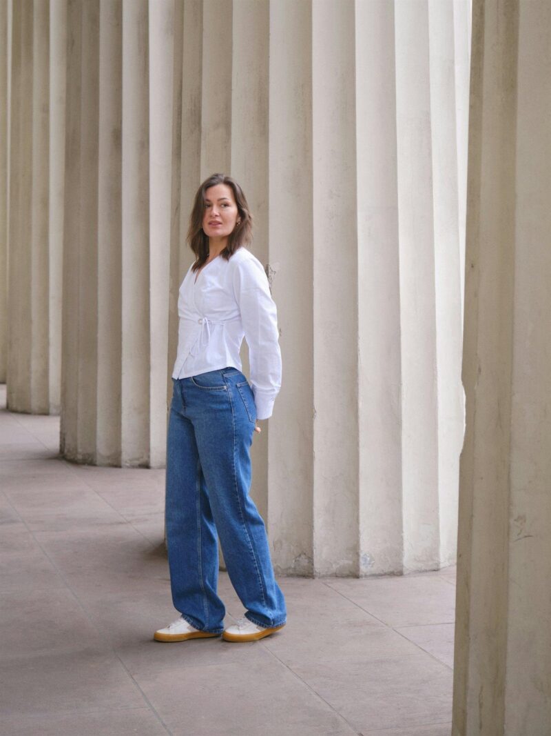 Neo Noir Salvia poplin shirt