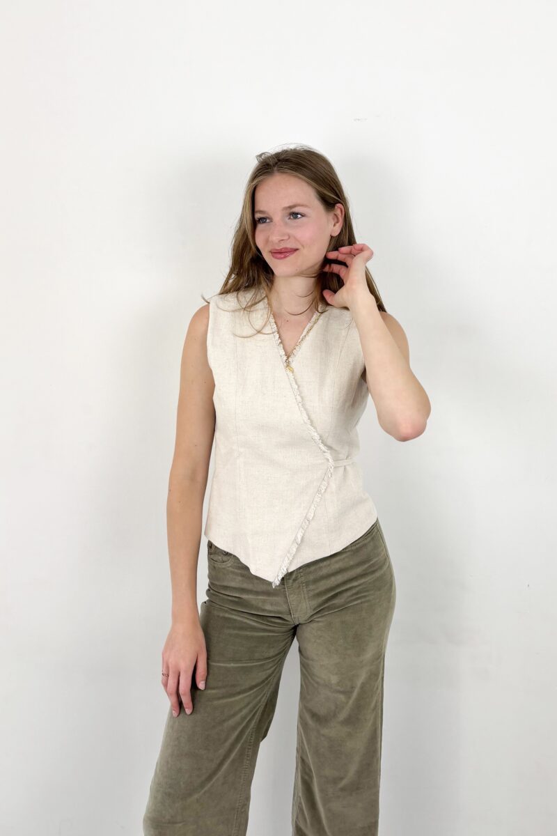 Neo Noir Filora wrap waistcoat