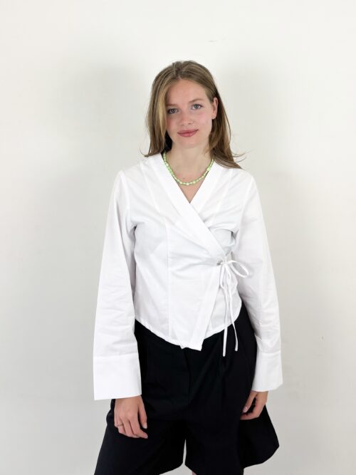 Neo Noir Salvia poplin shirt