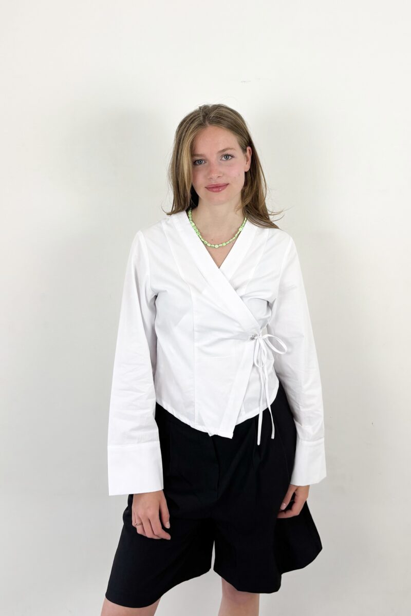 Neo Noir Salvia poplin shirt