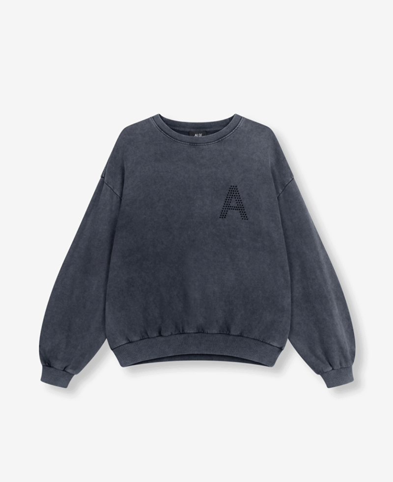 Alix Knitted acid washed sweat