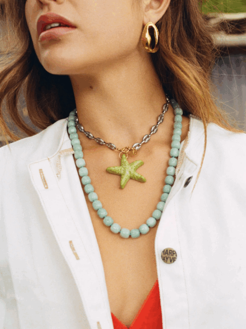 Bonnie Green star pendant