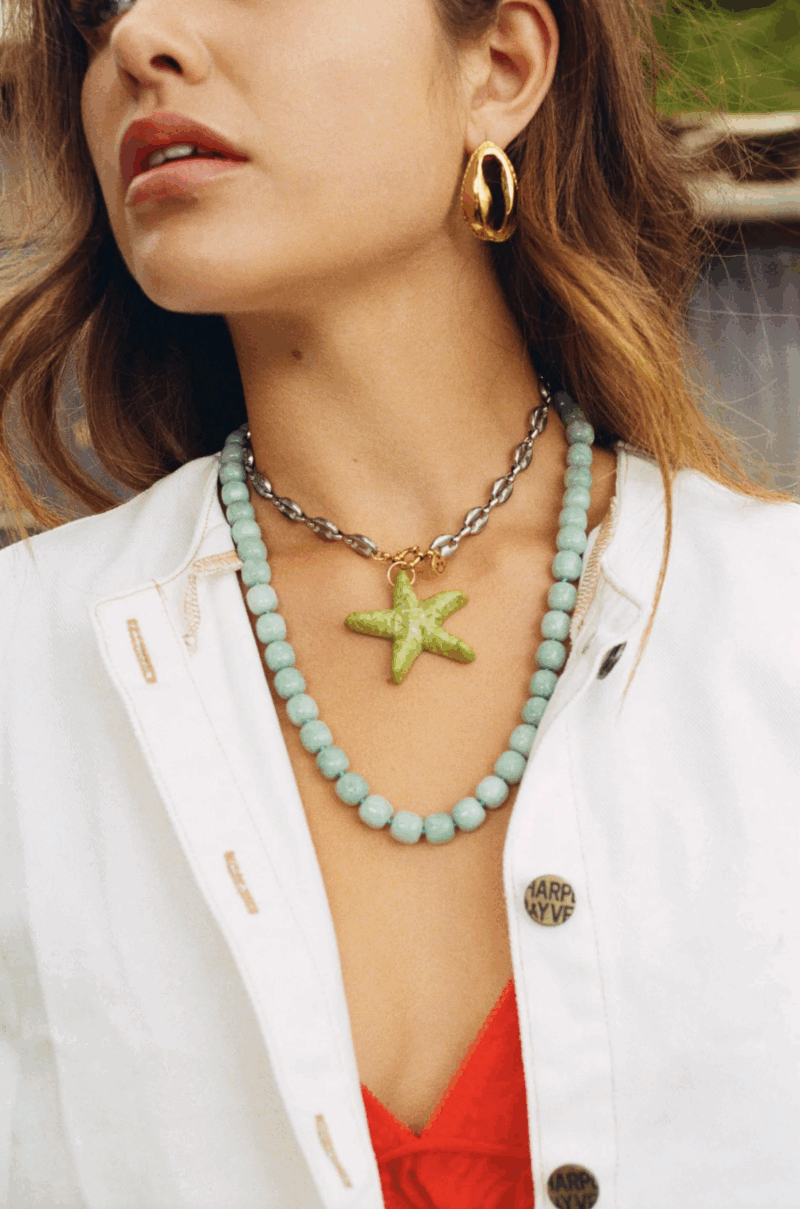 Bonnie Green star pendant
