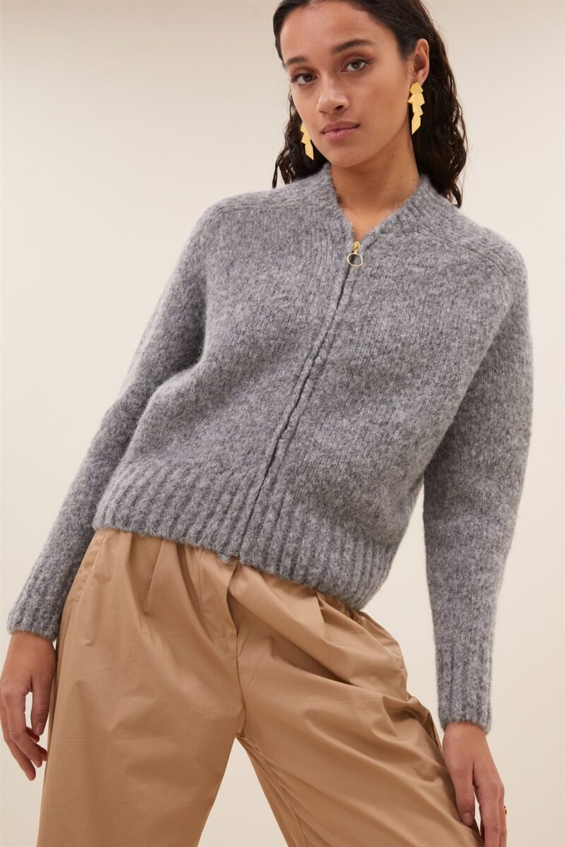 By-Bar Jonas zip cardigan
